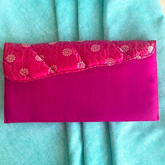 Cotton Silk Clutch Purse - Picture 1 of 5